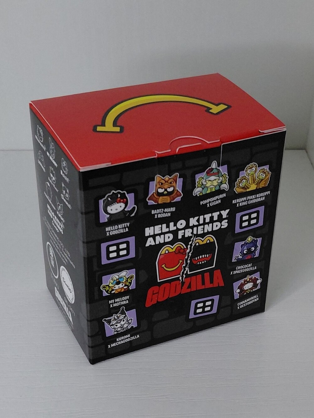 Hello Kitty Friends McDonald's Chococat Spacegodzilla Figure Purple Black Red #8 - Picture 6 of 6
